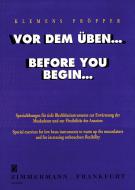 Vor dem Üben... 