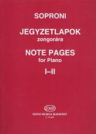 Note Pages for piano I-ii 