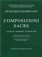 Composizioni Sacre Te Deum, Miserere, Sacrificium 