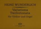 Variationa Twelvetonata für Violine und Orgel 