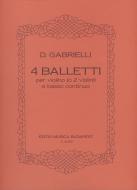4 Balletti No. 3,4,5,8 Op. 1 