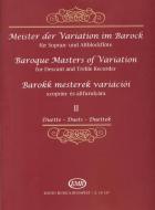 Baroque Masters Of Variation For Descant And Treble Recorder 2 