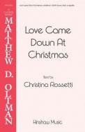 Love Came Down At Christmas 