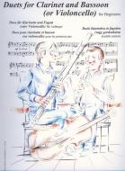 Duets for clarinet and bassoon (or violoncello) for beginners 
