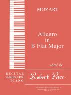 Recital Series for Piano, Red (Book III) Allegro In B Flat Major 