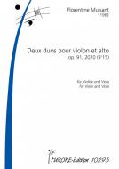 2 duos pour violon et alto op. 91 