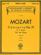 Concerto In F Major No.19 K459 Score 2 Pianos 4 Hands 