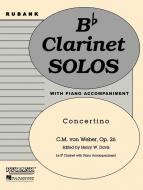 Concertino Clarinet And Piano Op.26 (Masterwork Series) 