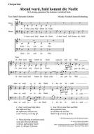 Abend ward, bald kommt die Nacht 