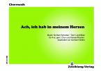 Ach, ich hab' in meinem Herzen - Klavierstimme 