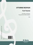 Fünf Stücke für Violine und Klavier P.62 