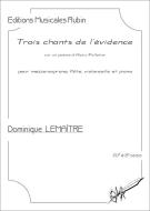 3 chants de l'évidence 