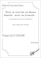 Ainsi le miel de sa douce beauté... ainsi sa cruauté... 