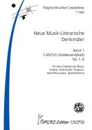 Neue Musik-Literarische Denkmäler 1: Cantus (Hildebrandslied) Teil 1-4 