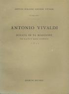 Sonata F Major Flute Basso Continuo RV52 Score Fxv#4 T501 