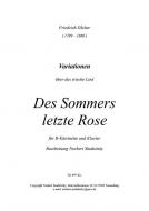 Des Sommers letzte Rose 