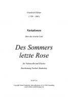 Des Sommers letzte Rose 