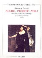 Addio Fiorito Asil Tenor Piano from Madama Butterfly Italian English 
