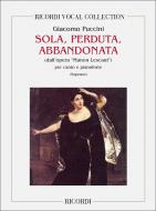 Sola Perduta S/pno It Abandonata from Manon Lescaut Act4 