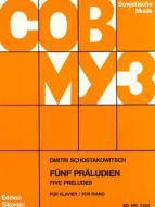 Fünf Präludien Op.2 5 Preludes Piano Standard