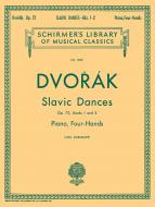 Slavic Dances Book 1 And Book 2 Op.72 Piano Four Hands Danses 