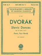 Slavic Dances Book 1 And Book 2 Op.72 Piano Four Hands Danses 