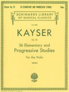 36 Elementary Progressive Studies For The Viola 