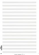 Notenpapier Star 2000 Din A4 hoch (21x29,7) 16 Systeme 