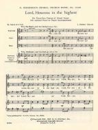 Lord Hosanna In The Highest 