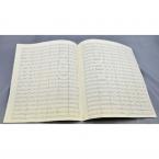 Notenpapier Quart-Format hoch (27x34) 20 Systeme mit Taktstrichen 