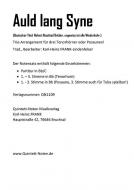 Auld lang Syne 