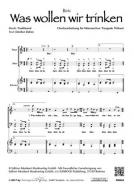 Was wollen wir trinken 