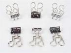 Binder Clip quaver black/white 6 pcs 
