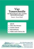 4 Trauerchoräle - Gesamtausgabe für großes Blasorchester 