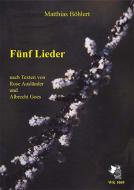 5 Lieder 