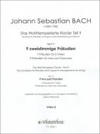 Wohltemperiertes Klavier Teil 2 Heft 7: 2-stimmige Präludien 