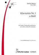 Klaviertrio Nr. I e-Moll 
