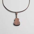 Halskette Gitarre Walnuss 