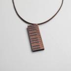 Halskette Piano Walnuss/Wenge 
