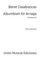 Albumblatt für Arriaga 