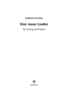 4 neue Lieder 