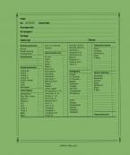 Notenumschlag Quart-Format mit Stirn- und Seiten - grün 