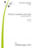 Thème et variations pour alto op. 62 