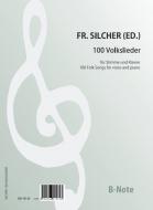 100 Volkslieder für Stimme (ad.lib.) und Klavier 