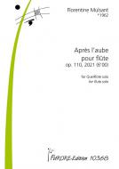 Après l'aube pour flûte op. 110 