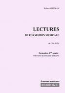 Lectures de formation musicale 4A - Chant clé de fa 
