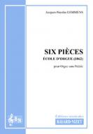 6 pièces faciles pour orgue sans pédale 