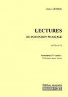 Lectures de formation musicale 3 - Chant clé de fa 