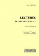 Lectures de formation musicale 3 - chant 2 clés 