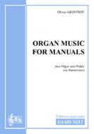 Organ Music for Manuals 